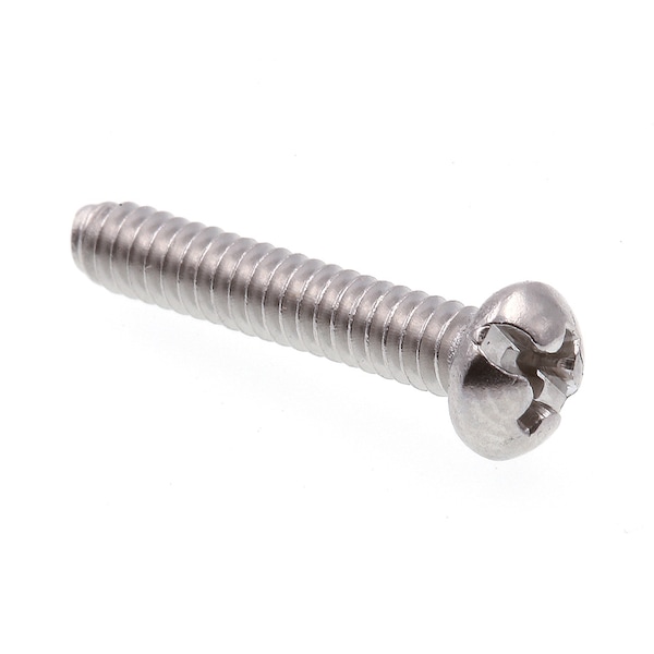 Prime-Line Machine Screw, Round, Phil/Sltd Comb Drive No. 6-32 X 3/4in 18-8 Stainless Steel 25PK 9003132 - main
